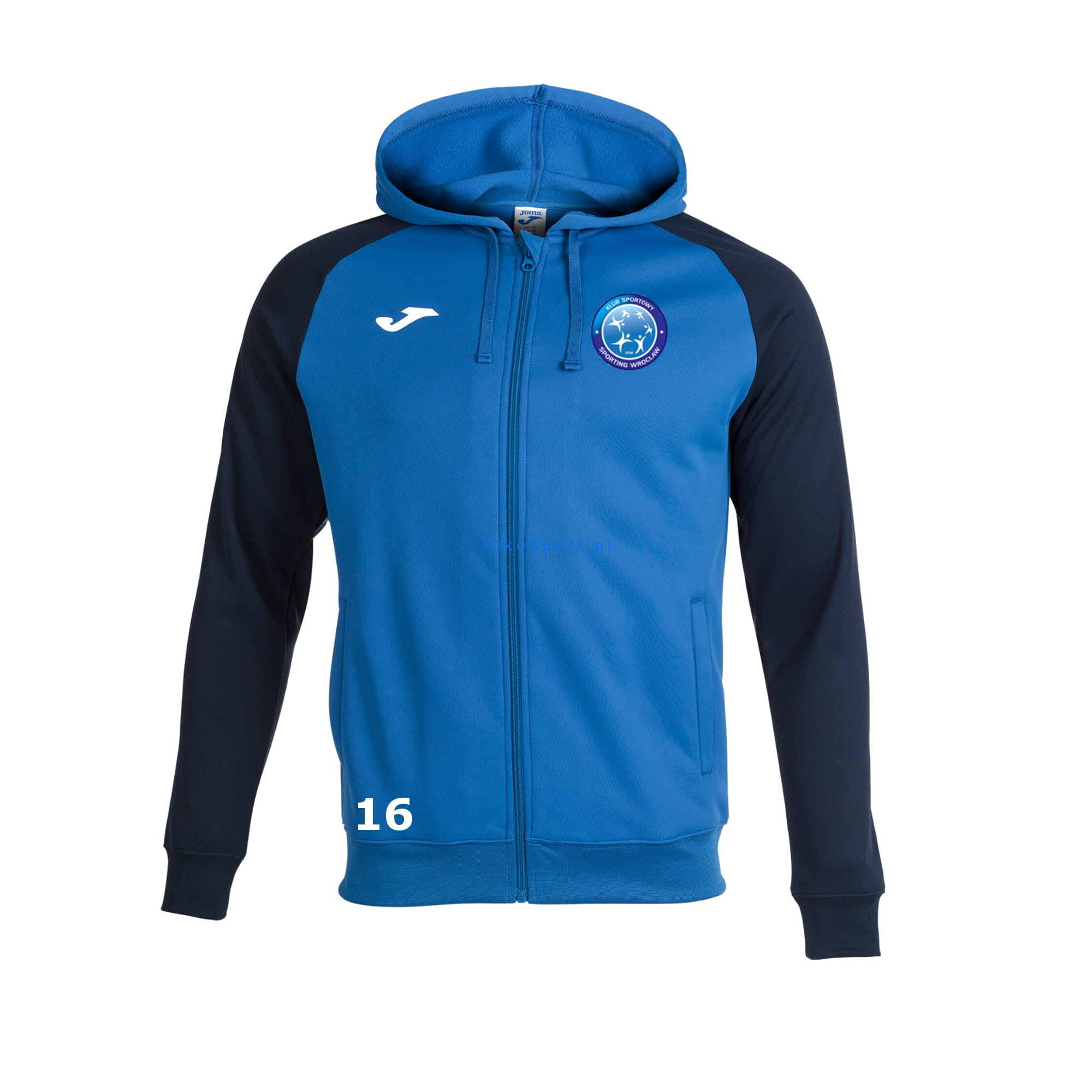 Veste à capuche homme Academy IV blanc bleu marine - JOMA