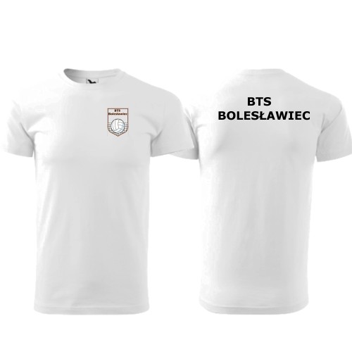 KOSZULKA KIBICA BIAŁA BTS BOLESŁAWIEC